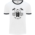 Live Love Dive Funny Scuba Diving Diver Mens White Ringer T-Shirt White/Black