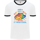 LGBT Gay Pride Cowboy Awareness Day Mens White Ringer T-Shirt White/Black