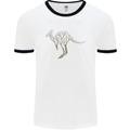 Kangaroo Ecology Mens White Ringer T-Shirt White/Black