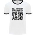 Sell My Piano? Funny Pianist Player Music Mens White Ringer T-Shirt White/Black