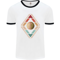 Reinstate Pluto Funny Astronomy Mens Ringer T-Shirt White/Black