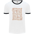 Gemini Faces Star Sign Astrological Zodiac Mens Ringer T-Shirt White/Black