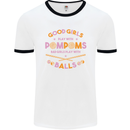 Bad Girls Play With Pool Balls 9-Ball Mens Ringer T-Shirt White/Black
