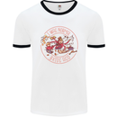 Mother's Day I Was Normal Three Kids Ago Mens White Ringer T-Shirt White/Black