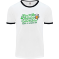 Pinch Me and I'll Punch You St Patricks Day Mens White Ringer T-Shirt White/Black