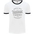 Vintage Year 31st Birthday 1992 Mens Ringer T-Shirt White/Black