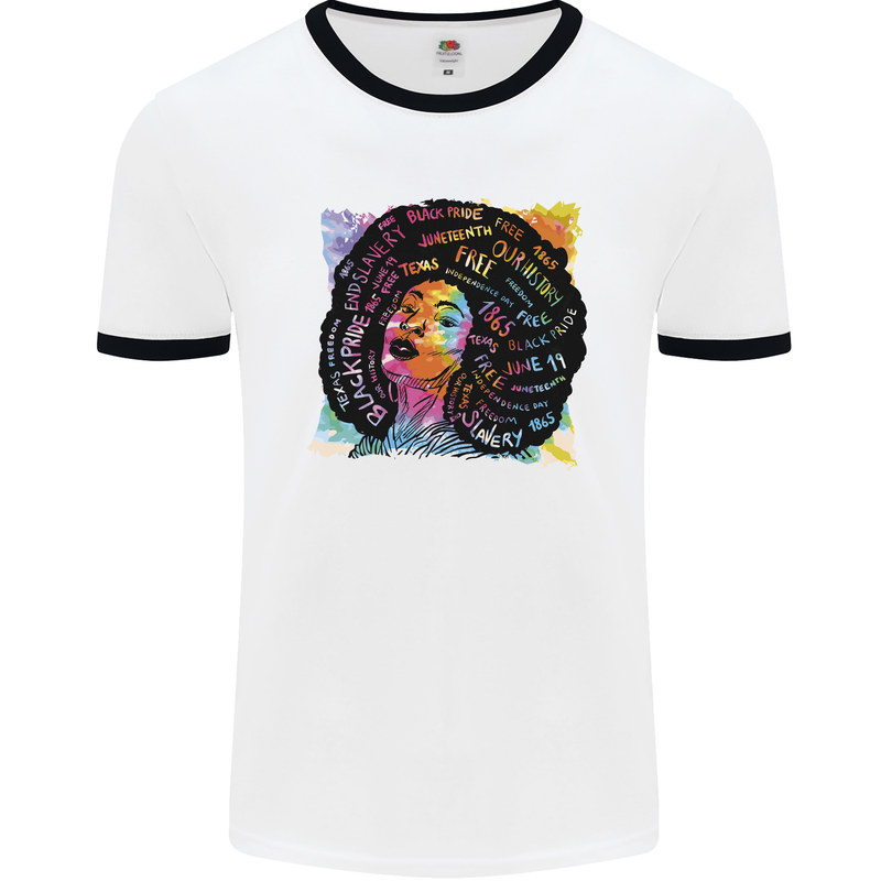 Fathers Day Gaming Mens White Ringer T-Shirt White/Black