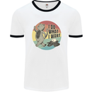 Cat I Do What I Want Funny Coffee Mens Ringer T-Shirt White/Black