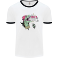 Dinosaurs T-Rex I'm Rexy and I Know It Sexy Mens White Ringer T-Shirt White/Black