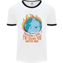 When I Die Funny Climate Change Mens Ringer T-Shirt White/Black