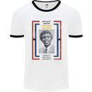 Re-Elect Mayor Goldie Wilson 80's Movie Mens White Ringer T-Shirt White/Black