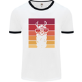 A Llama Wearing Shades Mens White Ringer T-Shirt White/Black