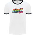 LGBT Gay Pride Day Awareness Mens White Ringer T-Shirt White/Black