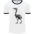 A Dodo Skeleton Mens White Ringer T-Shirt White/Black