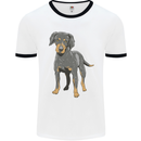 A Coonhound Dog Mens Ringer T-Shirt White/Black
