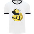 BDSM Rubber Duck Funny Bondage Mens Ringer T-Shirt White/Black