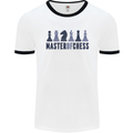 Master of Chess Mens White Ringer T-Shirt White/Black