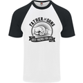 Father & Sons Best Friends Father's Day Mens S/S Baseball T-Shirt White/Black