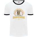A Retriever Dog Mens Ringer T-Shirt White/Black