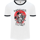 Mother of Dragons GOT Mens White Ringer T-Shirt White/Black