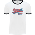 Legend Since 16th Birthday 2007 Mens Ringer T-Shirt White/Black