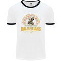 A Dalmatian Dog Mens Ringer T-Shirt White/Black