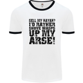 Sell My Kayak? Funny Kayaking Mens White Ringer T-Shirt White/Black