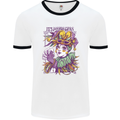 Its Mardi Gras Carnival Mens Ringer T-Shirt White/Black