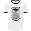 I'm Thinking Beer & Fishing Weekend Funny Mens White Ringer T-Shirt White/Black