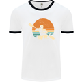 Kayak Kayaking Canoe Canoeing Water Sports Mens White Ringer T-Shirt White/Black