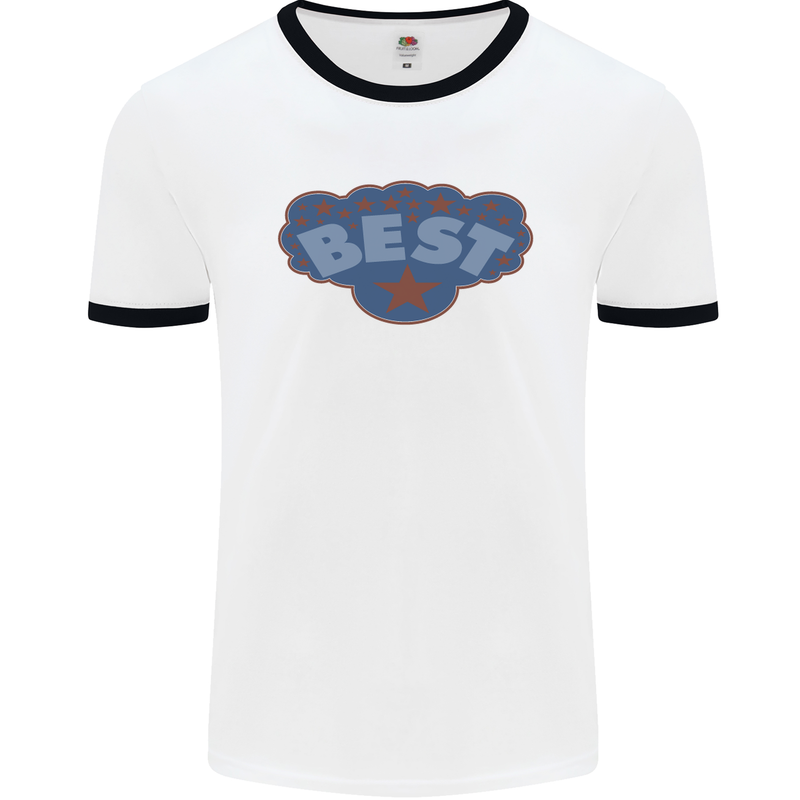 Best as Worn by Roger Daltrey Mens White Ringer T-Shirt White/Black