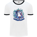 A Reggae Shark Mens White Ringer T-Shirt White/Black