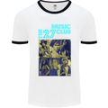 The 27 Music Club Mens White Ringer T-Shirt White/Black