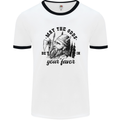 Viking May the Odds Be In Your Favour Mens White Ringer T-Shirt White/Black