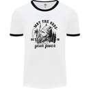 Viking May the Odds Be In Your Favour Mens White Ringer T-Shirt White/Black