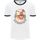 Dog Gamestaff Mens White Ringer T-Shirt White/Black