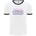 Parkour Free Running the Art of Movement Mens White Ringer T-Shirt White/Black