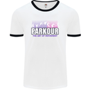 Parkour Free Running the Art of Movement Mens White Ringer T-Shirt White/Black