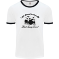Drums for My Wife Drumming Drummer Mens White Ringer T-Shirt White/Black