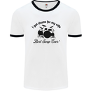 Drums for My Wife Drumming Drummer Mens White Ringer T-Shirt White/Black