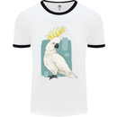 A Cockatoo Mens White Ringer T-Shirt White/Black