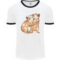 Guinea Pigs Hugging Mens White Ringer T-Shirt White/Black