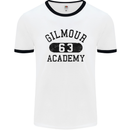 Dave Gilmour Academy 63 Mens White Ringer T-Shirt White/Black
