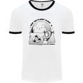 Funny Climate Change Keep the Planet Clean Mens Ringer T-Shirt White/Black