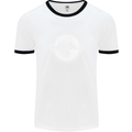 Moonchild Cancer Zodiac Mens Ringer T-Shirt White/Black