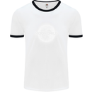 Moonchild Cancer Zodiac Mens Ringer T-Shirt White/Black