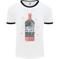 Vodka Sobriety Vodkabulary Alcohol Mens White Ringer T-Shirt White/Black