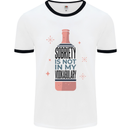 Vodka Sobriety Vodkabulary Alcohol Mens White Ringer T-Shirt White/Black