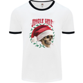 Jingle Hell Funny Christmas Skull Xmas Mens White Ringer T-Shirt White/Black