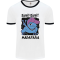 Ribbit Madafaka Funny Gangsta Frog Mens Ringer T-Shirt White/Black